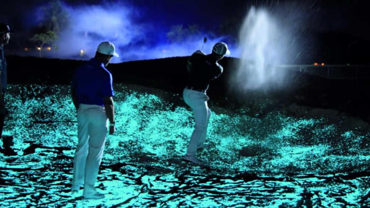 Gespenstige Atmosphäre um Mitternacht auf dem Golfplatz. (Foto: Audemars Piguet)