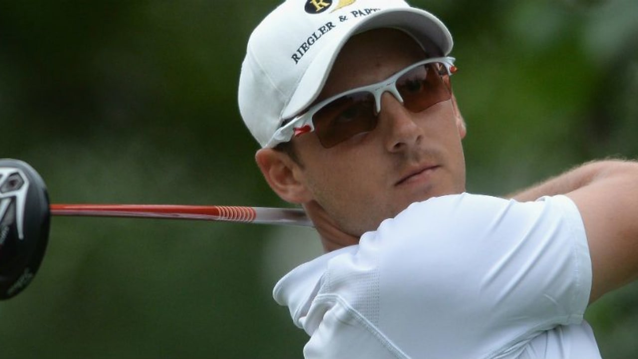 Konnte die Leistung vom Vortag zwar nicht ganz bestätigen, erreichte aber dennoch das Wochenende: Lukas Nemecz bei der Lyoness Open im österreichischen Atzenbrugg. (Foto: Getty)