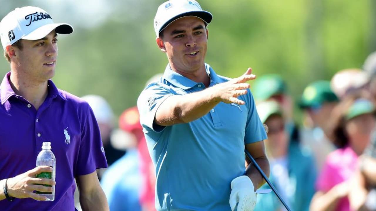 Rickie Fowler wieder mit seinem Kumpel vereint. Zusammen mit Justin Thomas teet er bei der Quicken Loans National ab. (Foto: Getty)