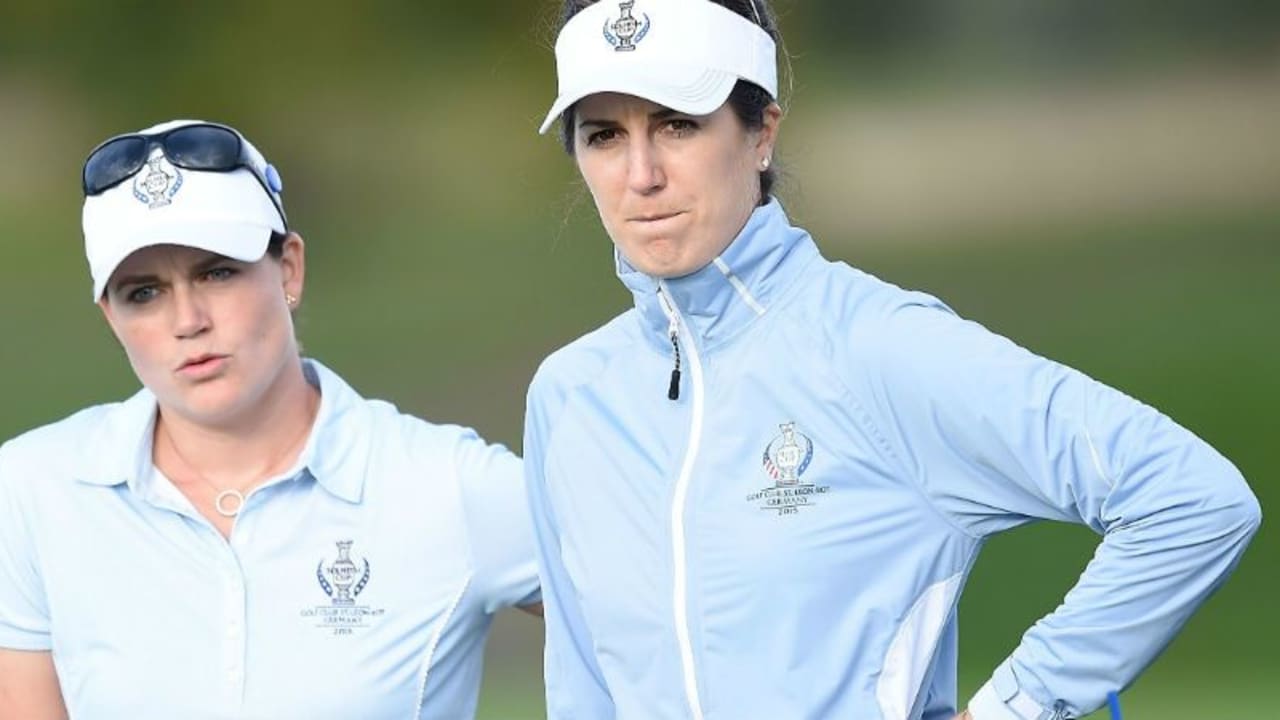 Caroline Masson (links) und Sandra Gal, hier beim Solheim Cup 2015. (Foto: Getty)