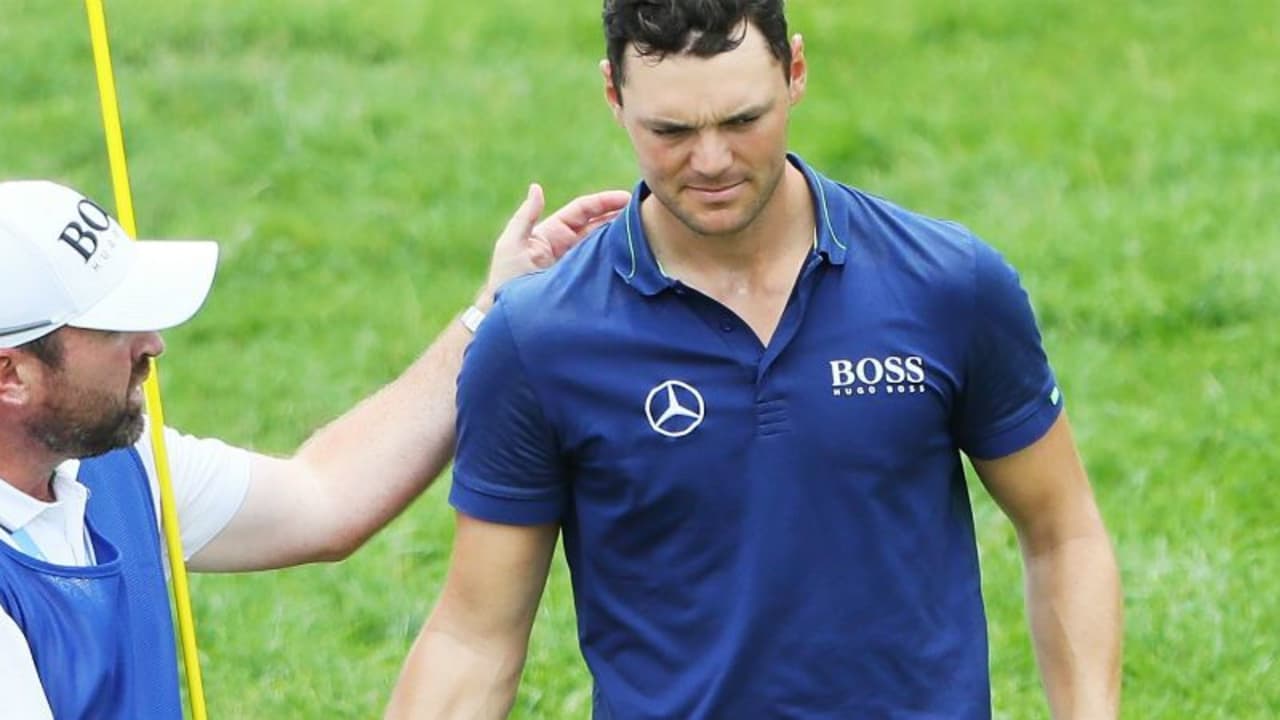 Martin Kaymer hatte bei der US PGA Championship nach früher Startzeit mit dem Wetter und einer kurzen Regenunterbrechung zu kämpfen.