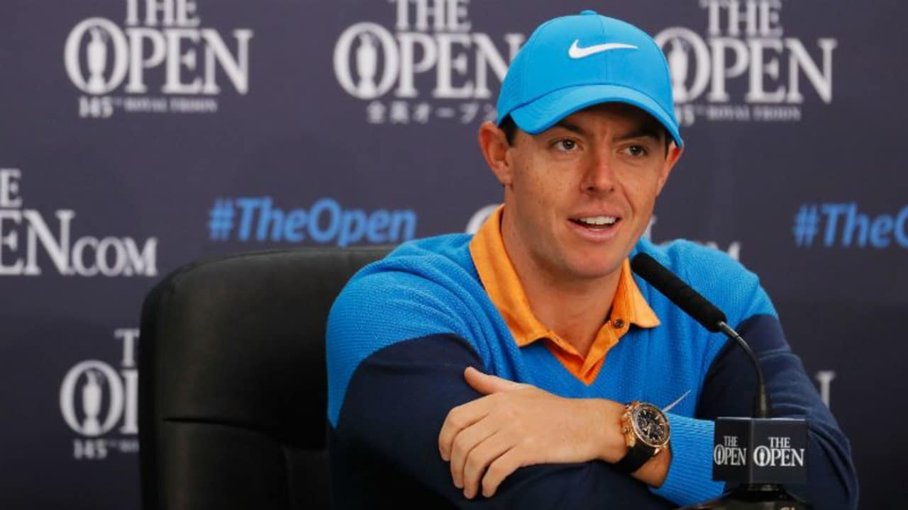 Rory McIlroy fordert bei seiner Pressekonferenz in Roayal Troon Bluttest für Golfer. (Foto: Getty)
