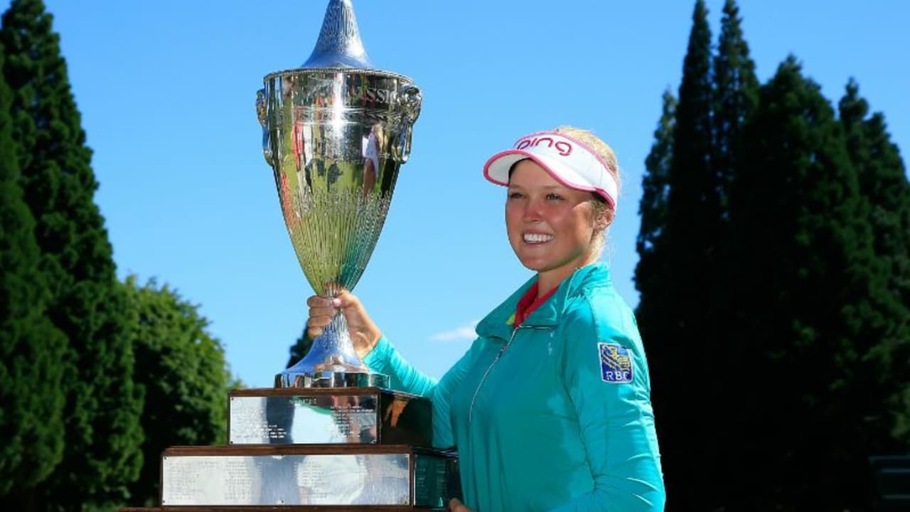 Ein riesiger Erfolg: Brooke Henderson verteidigt ihren Titel bei der Portland Classic. (Foto: Getty)