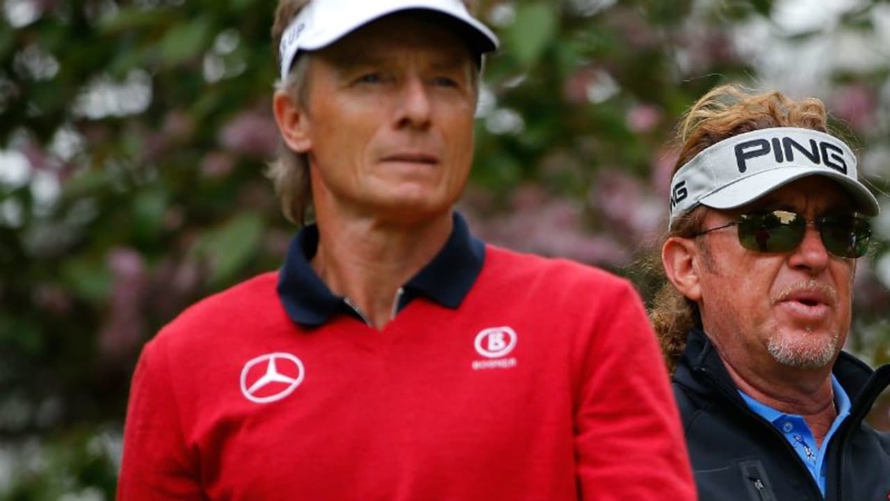 Bei der Senior Open Championship geht Bernhard Langer zusammen mit dem Zigarre rauchenden Publikumsliebling Miguel Angel Jimenez an den Start. (Foto: Getty)