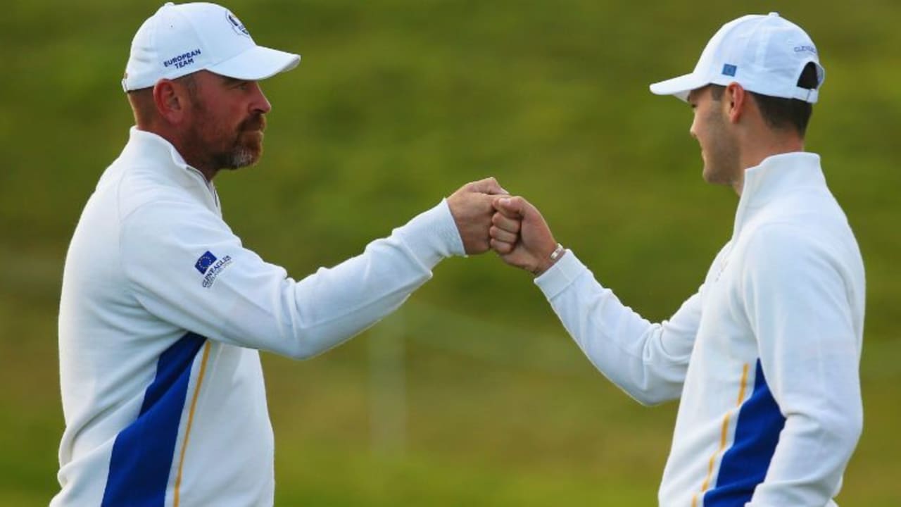 Martin Kaymer hat mit Vize-Kapitän Thoas Björn den perfekten Flightpartner für die Made in Denmark. (Foto: Getty)