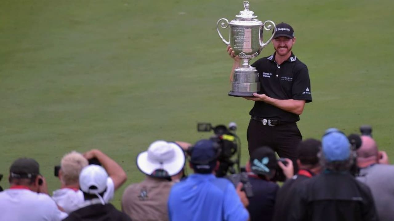 Jimmy Walker war bei der 98. PGA Championship im Baltusrol GC fällig. Er holte sich in einem spannenden Finale den Sieg und sein erstes Major. (Foto: Getty)