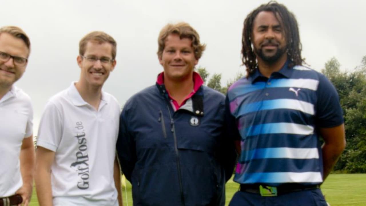 Golf Post traf Patrick Owomoyela zu einer Runde Golf im GC Oberberg.