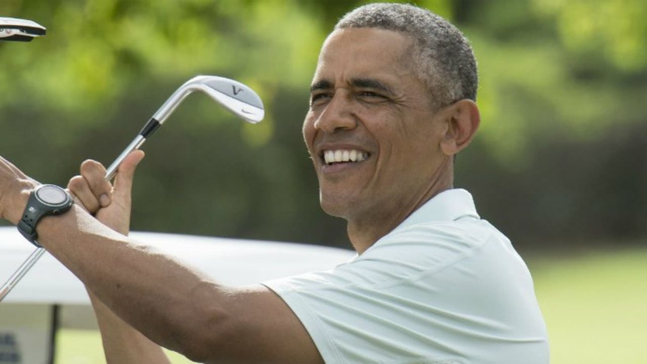 Nach eigenen Angaben spielt Barack Obama mit einem Handicap von 13. (Foto: Getty)