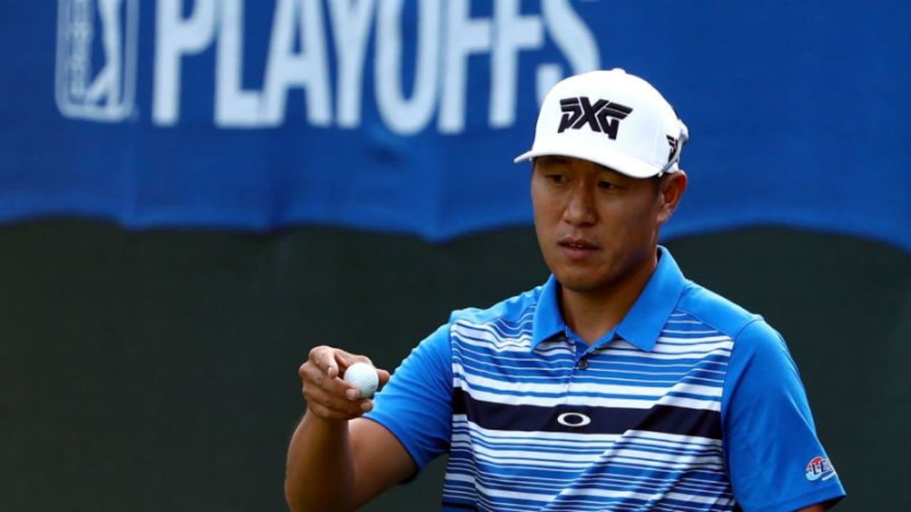 Freude bei James Hahn. Der US-Pro startet an die Spitze bei der Deutsche Bank Championship. (Foto: Getty)