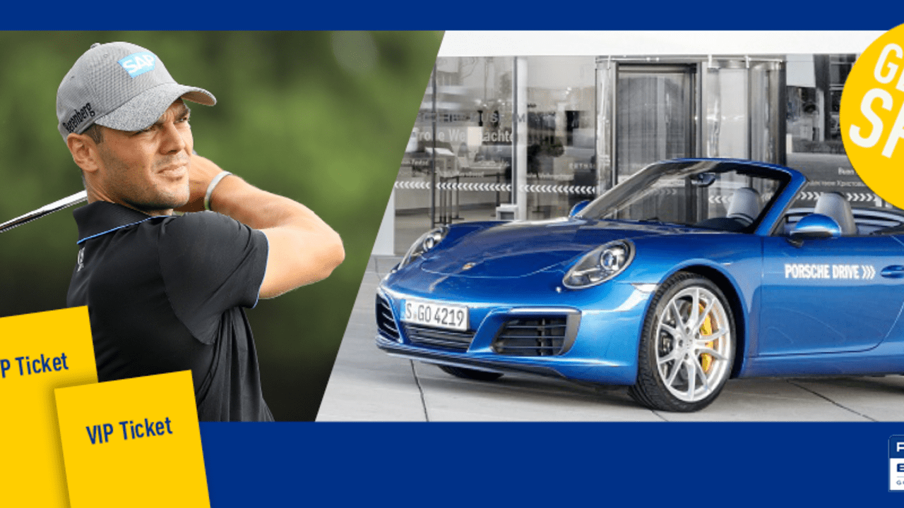 Jetzt VIP Tickets und Porsche Drive Gutscheine für die Porsche European Open gewinnen. Auch Martin Kaymer ist mit von der Partie. (Foto: Getty / Porsche)
