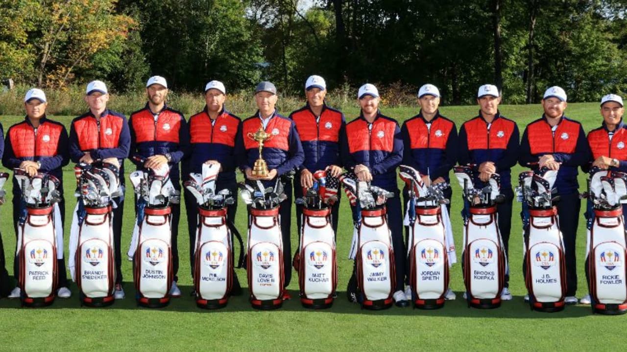 Ein Blick in die Taschen des amerikanischen Ryder Cup Teams. (Foto: Getty)