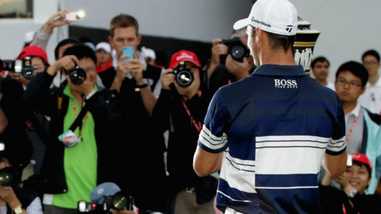 Martin Kaymer nach seinem Triumph bei der WGC - HSBC Champions im Jahr 2011.
