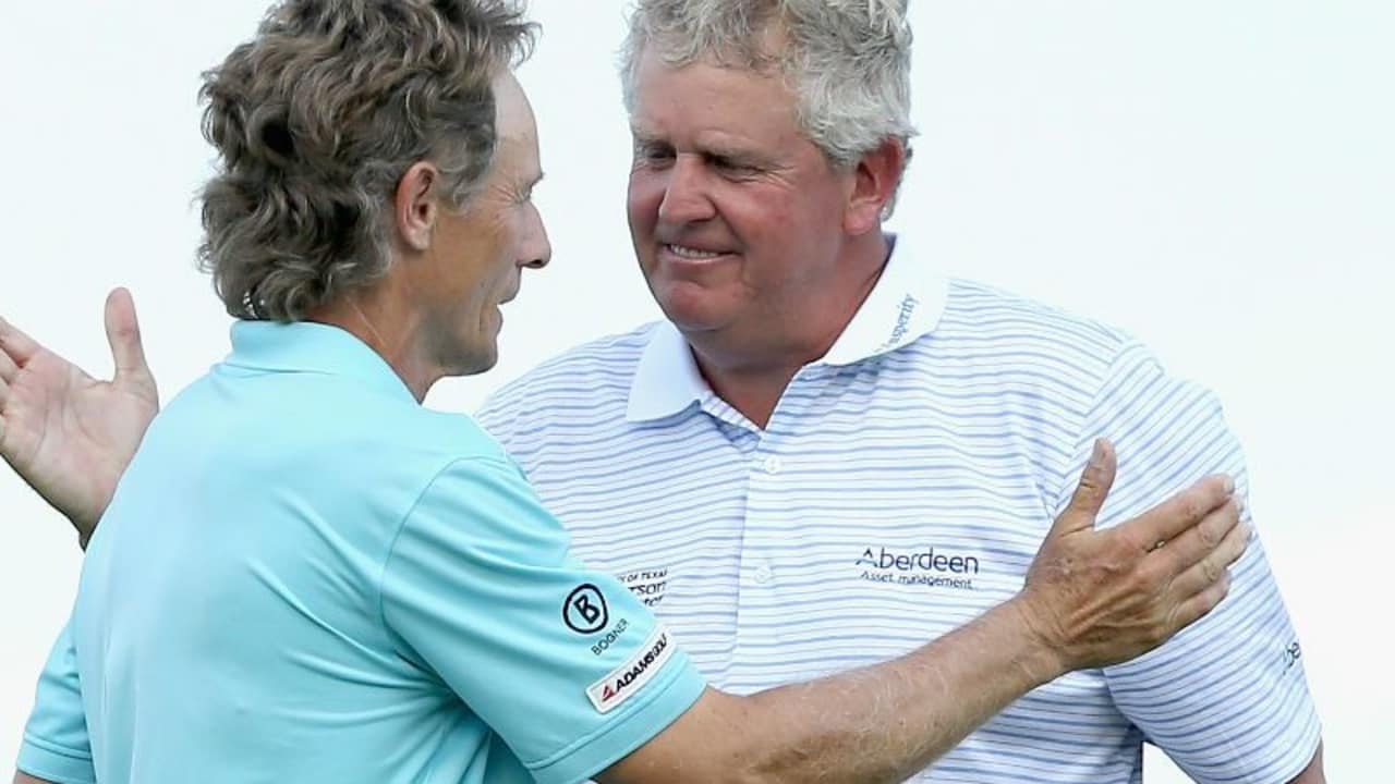 Bernhard Langer und Colin Montgomerie haben gemeinsam große Erfolge gefeiert und sich brisante Duelle geliefert.