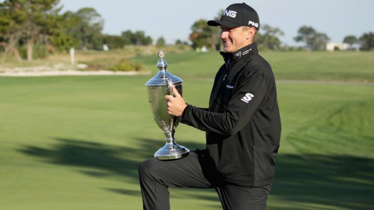 Mackenzie Hughes siegt bei der RSM Classic und staunt nicht schlecht. (Foto: Getty)