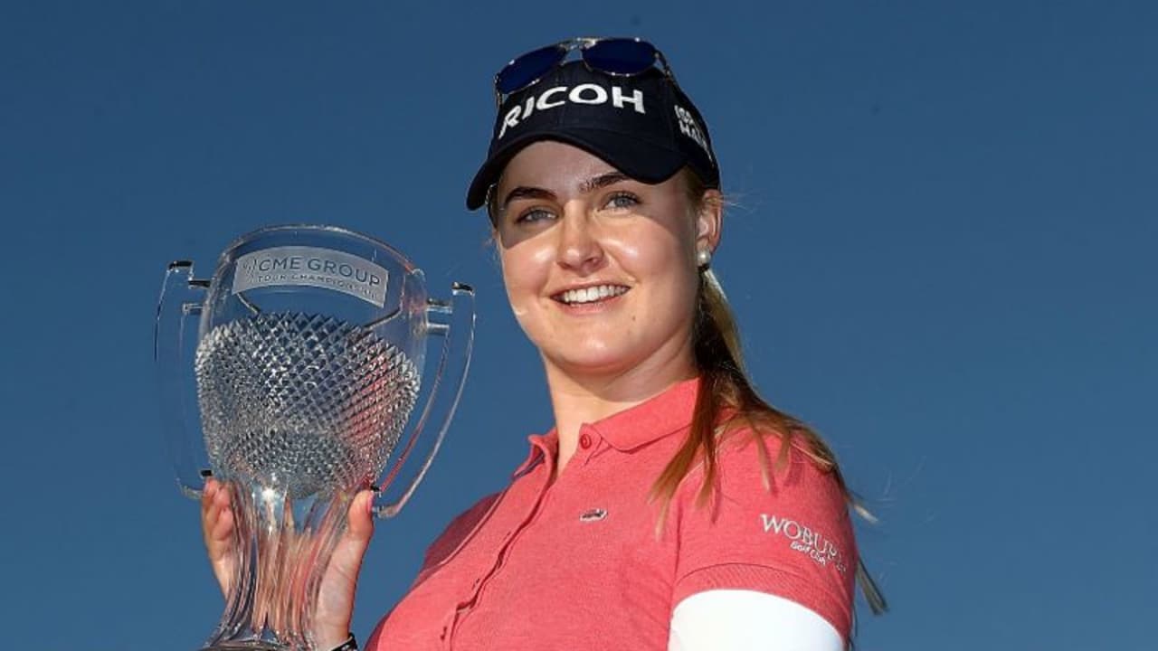 Charley Hull aus England gewinnt mit der CME Group Tour Championship ihren ersten LPGA-Tour-Titel. (Foto: Getty)