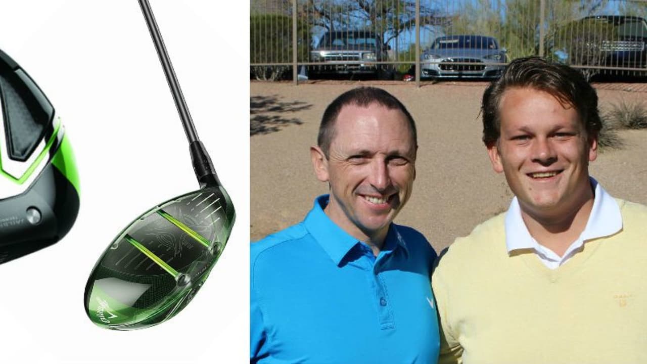 Golf Post traf sich anlässlich der Einführung des Callaway Great Big Bertha Epic Driver mit dem Chefentwickler der Amerikaner, Dr. Alan Hocknell (li.). (Foto: Callaway/Golf Post)