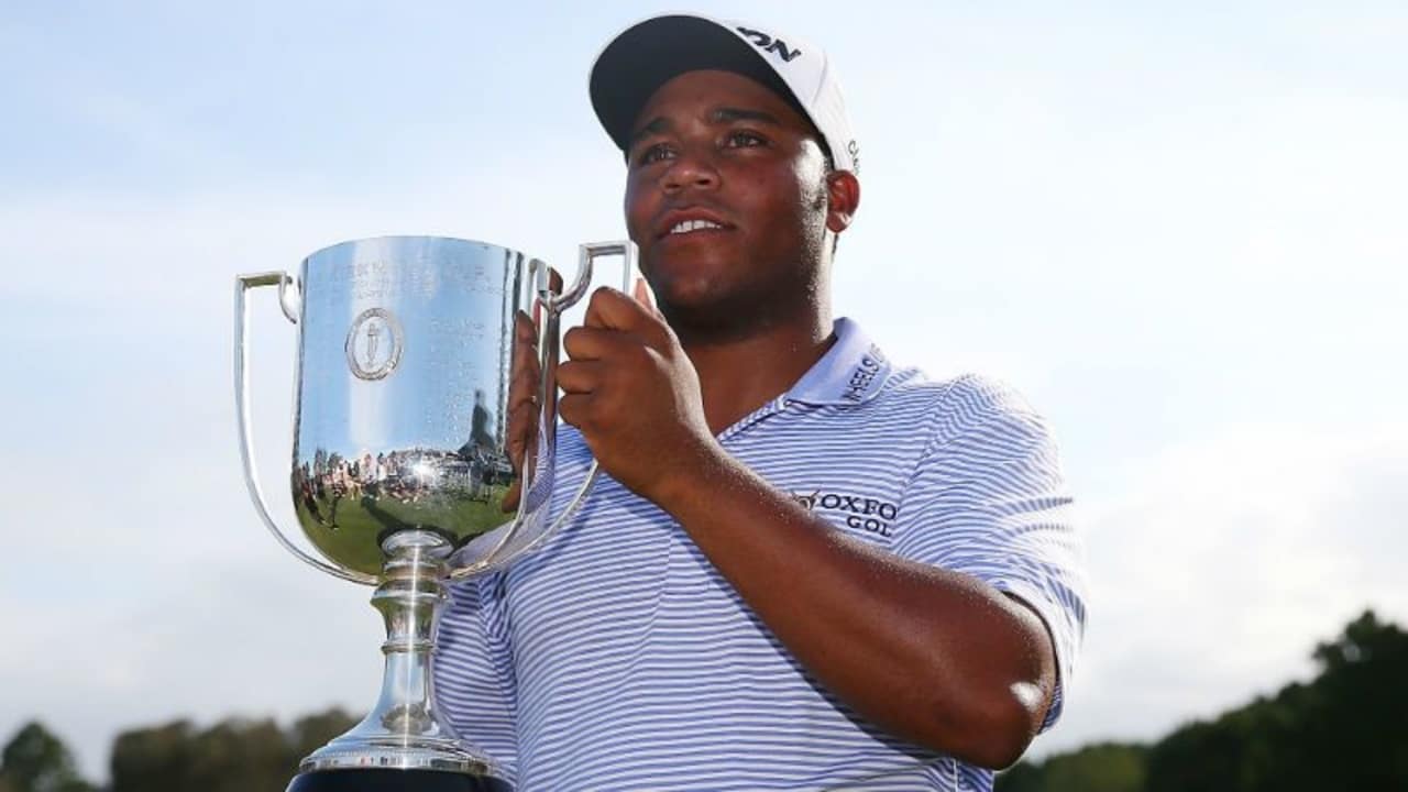 Glücklicher Sieger. Harold Varner III gewinnt bei der Australian PGA Championship sein erstes Profiturnier. (Foto: Getty)