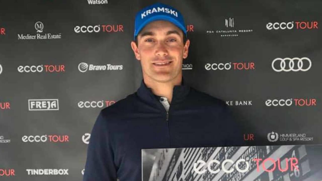 Florian Fritsch siegt auf der Ecco Tour im PGA Catalunya. (Foto: Facebook/@FloFritsch)
