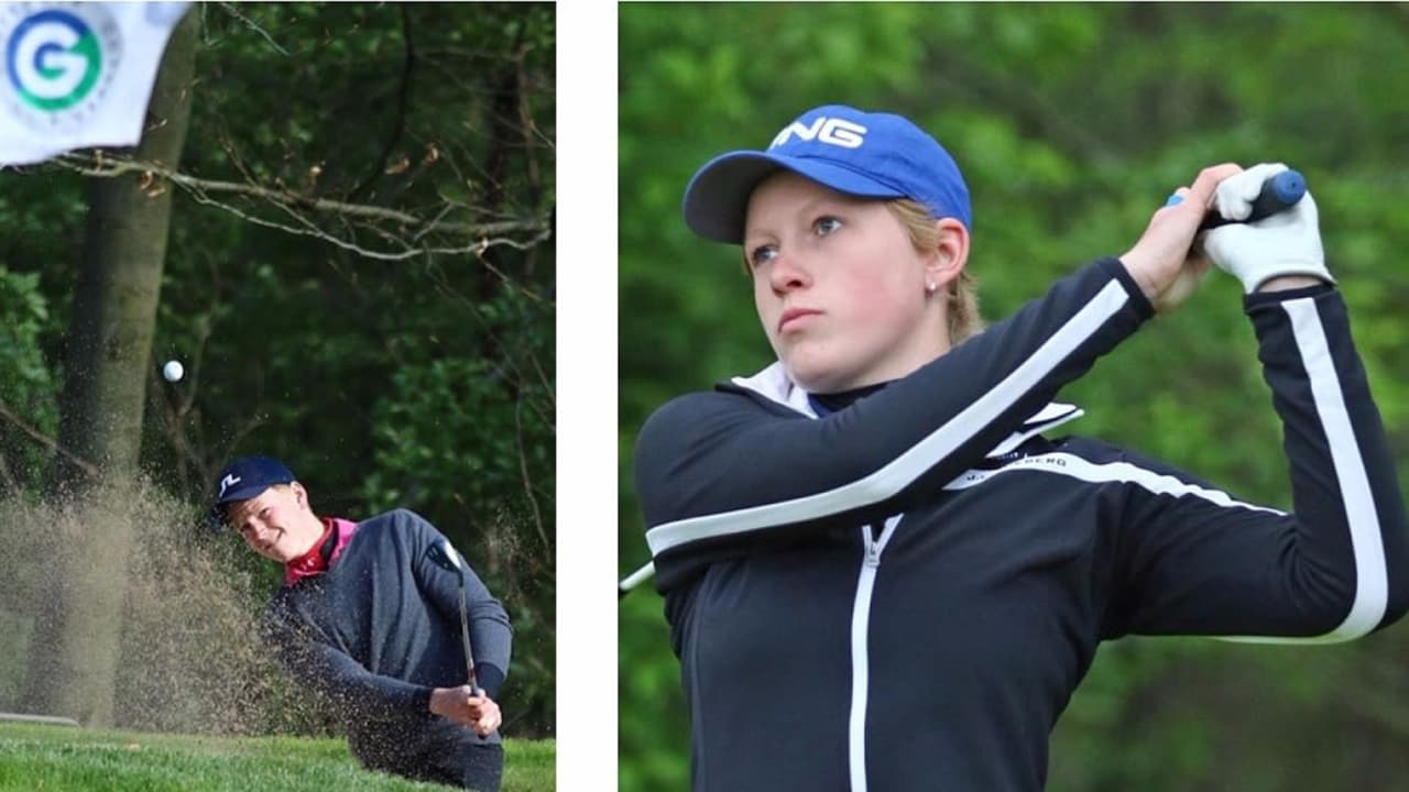 Die beiden diesjährigen DLM Gewinner Paula Kirner und Lukas Gras. (Foto: DGV/stebl)