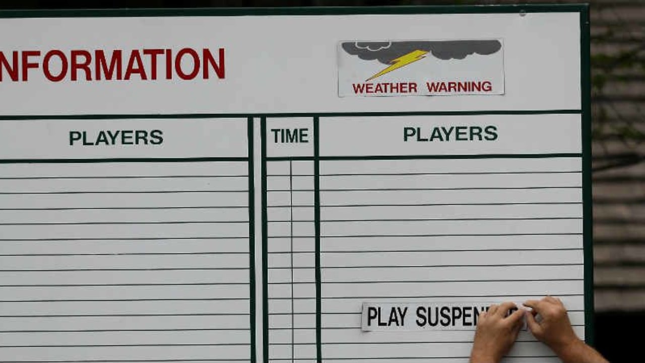 Traurig aber wahr! Der berühmte Par-3-Contest beim masters musste aufgrund des Wetters abgebrochen werden. (Foto: Getty)