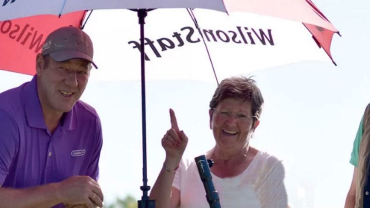 Der Schirm Caddie lässt sich in vier verschiedene Stufen einstellen. (Foto: Schirm Caddie)