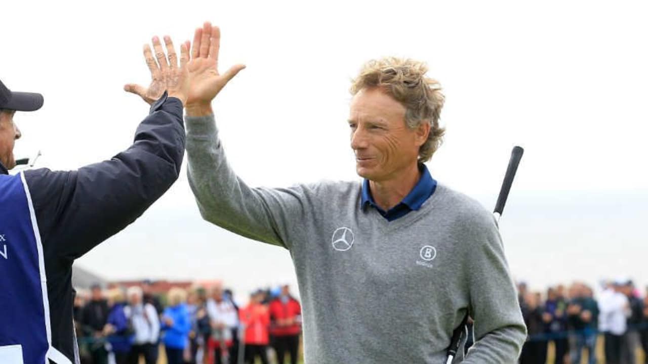 Bernhard Langer feiert seinen 10. Majorsieg. Im Golf Post Talk werden diese und andere Ereignisse ausführlich diskutiert und analysiert. (Foto: Getty)