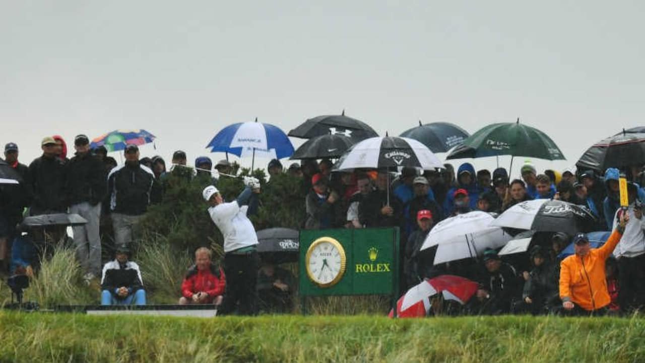 Am zweiten Tag der British Open 2017 hatten die Spieler mit Wind und Wetter zu kämpfen. (Foto: Getty)
