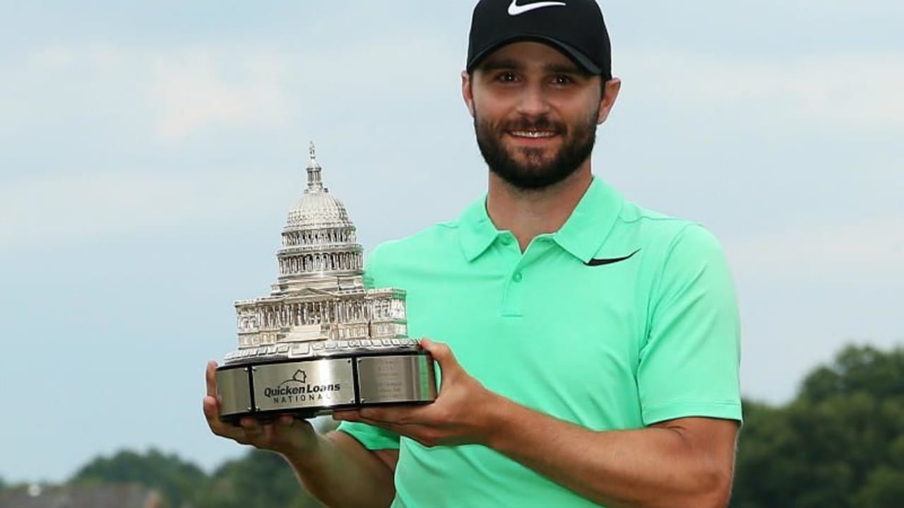 Kyle Stanley sichert sich den Sieg bei der Quicken Loans National am ersten Extraloch im Stechen.