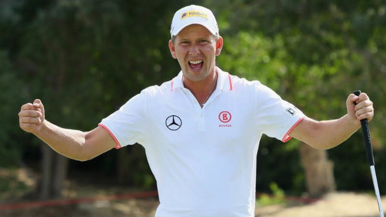 Marcel Siem feiert sein Jubiläums-Ass bei der Porsche European Open. (Foto: Getty)