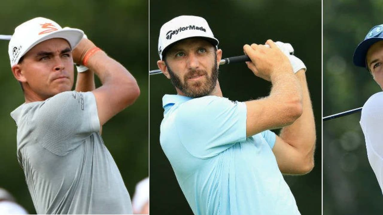 Rickie Fowler, Dustin Johnson und Jordan Spieth stehen bei der Northern Trust 2017 an der Spitze. (Foto: Getty)