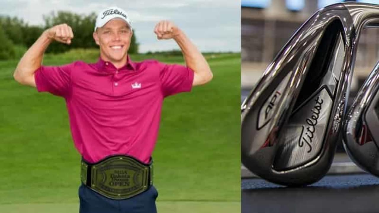 Max Rottluff hat die neuen Titleist 718 AP2 Eisen bereits im Bag und hat Golf Post geschildert, wie sie sich spielen. (Foto: Max Rottluff/Titleist)