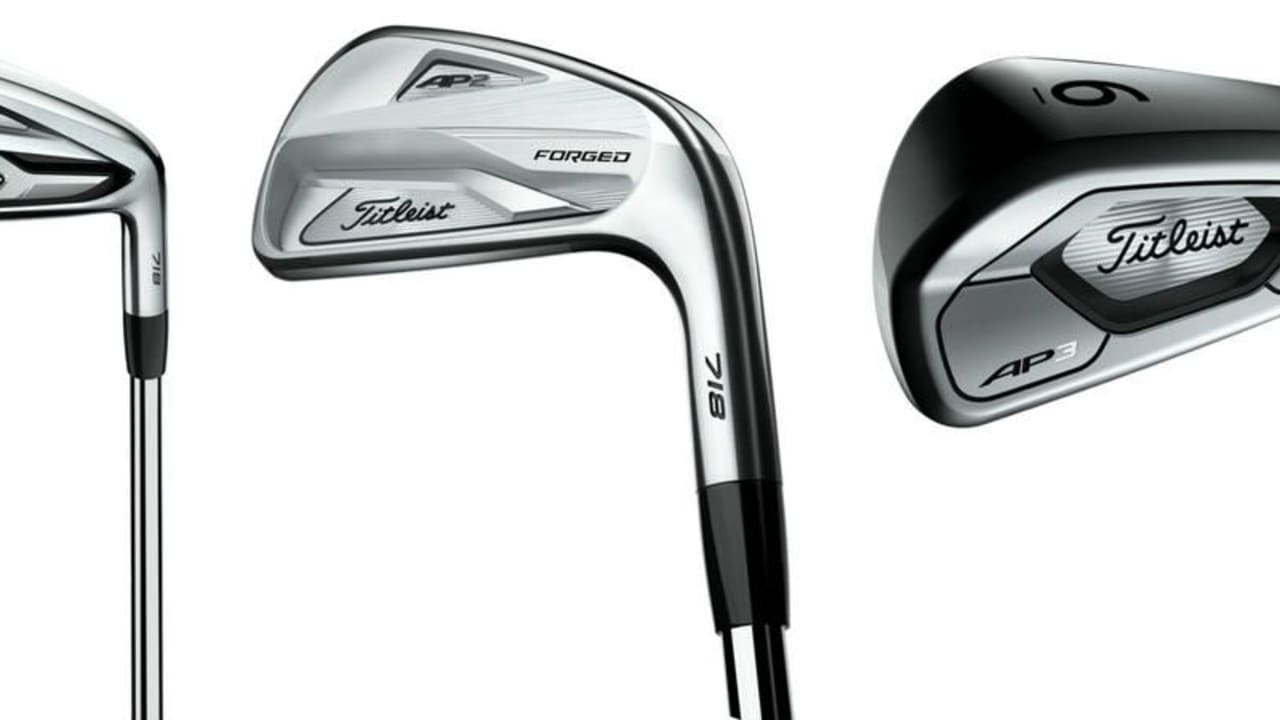 Die komplette AP-Familie von Titleist': AP1, AP2 und das neue AP 3.(Foto: Titleist)