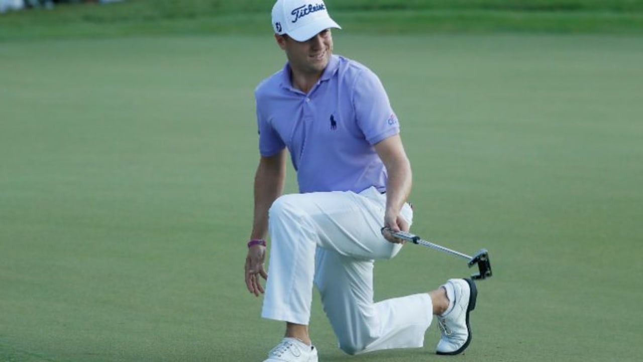 Justin Thomas nimmt seinen verpassten Sieg bei der Tour Championship und seine Saisonstatistik aufgrund des FedExCup- und PGA-Championship-Sieges recht locker. (Foto: Getty)