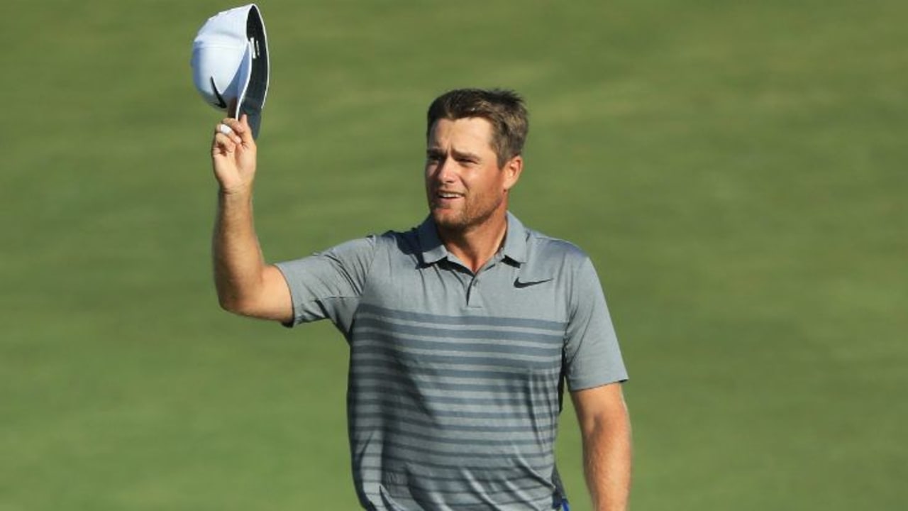 Lucas Bjerregaard freut sich über seinen Sieg beim Portugal Masters 2017. (Foto: Getty)