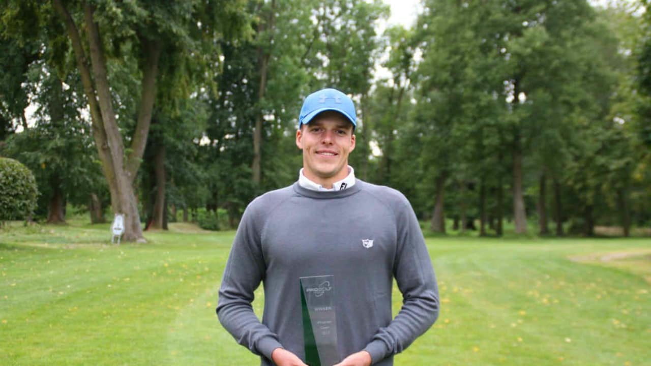 Nach drei Anläufen kann sich Finn Fleer mit dem Sieg auf der PRo Golf Tour einen Traum erfüllen. (Foto: PGA-Germany)