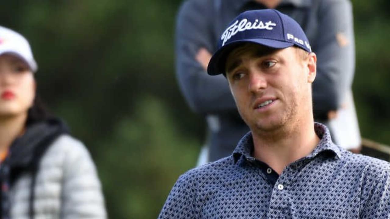 Justin Thomas erlebt in der zweiten Runde des CJ Cup die andere Seite des Nine Bridges Golfkurs. (Foto: Getty)