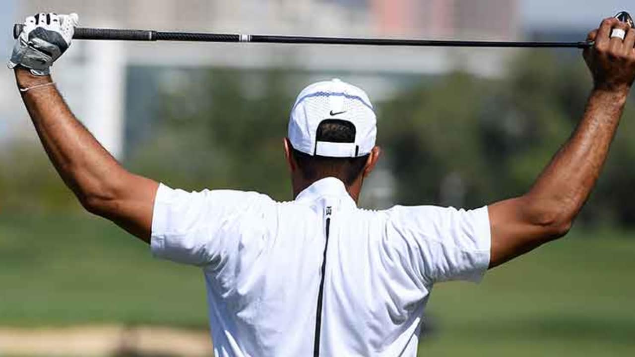 Tiger Woods verbringt vor einer Turnierrunde viel Zeit auf der Driving Range. (Foto: Getty)