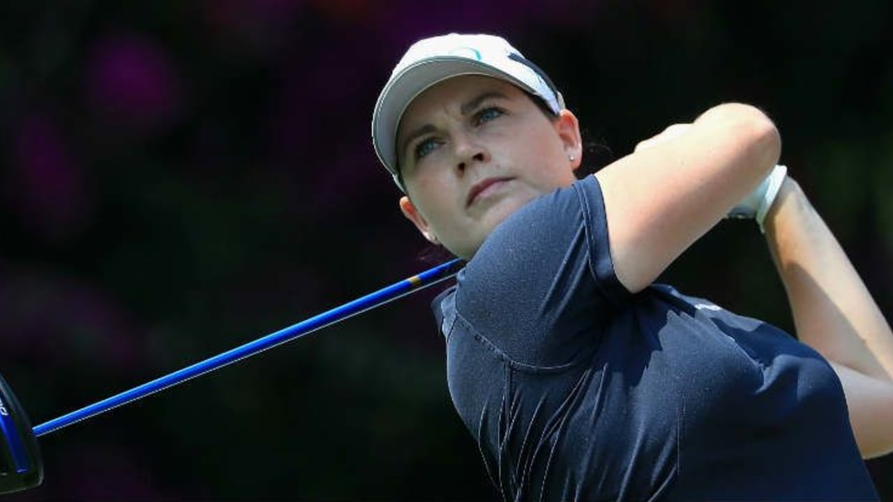 Caroline Masson kämpft sich durch bei der windigen Pure Silk Bahamas LPGA Classic. (Foto: Getty)