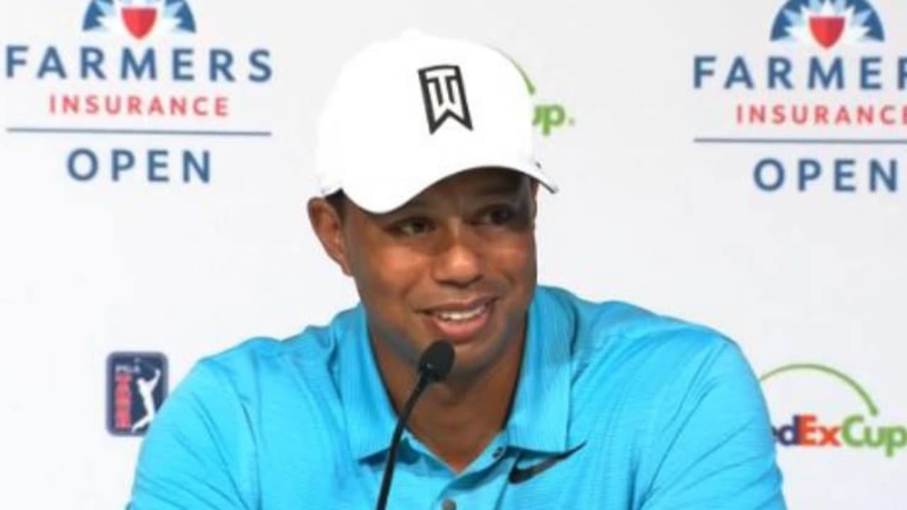 Bei der letzten Pressekonferenz vor seinem achten Comeback gibt Tiger Woods zu, dass sich seine Erwartungen geändert haben. (Foto: Twitter/golfchannel)