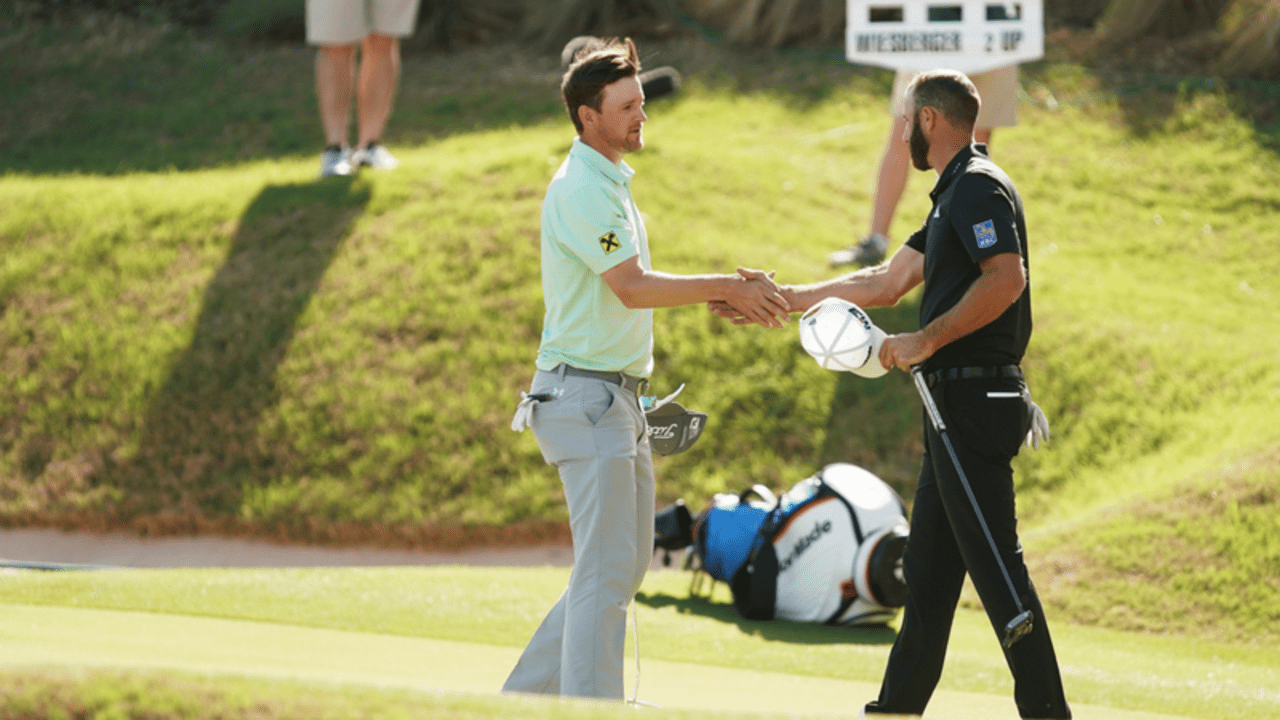 Bernd Wiesberger geht als Sieger aus dem Duell mit Dustin Johnson hervor. (Foto: Getty)