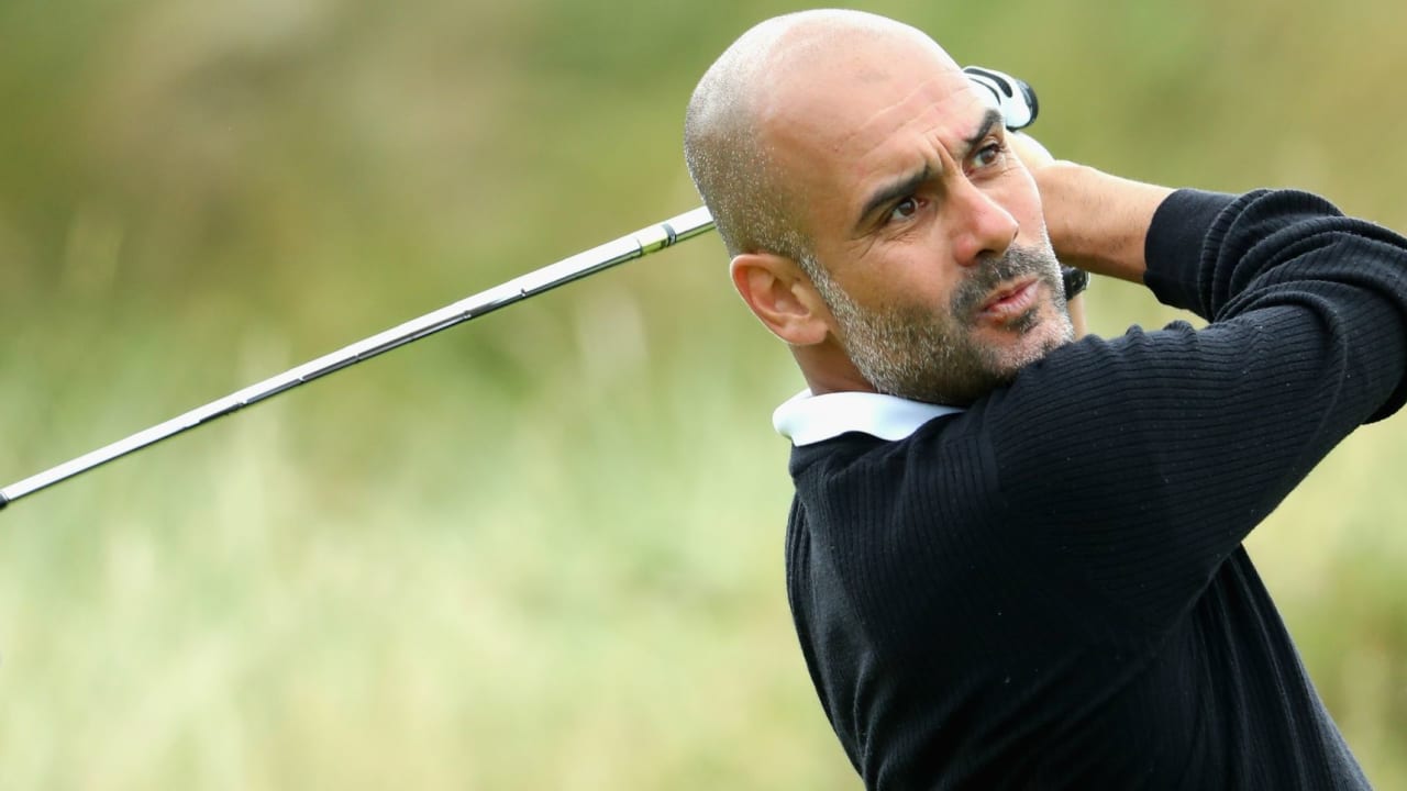 Während seine Mannschaft gewinnt, war Pep Guardiola auf dem Golfplatz unterwegs. (Foto: Getty)