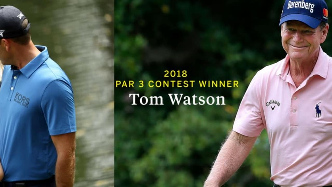 Der Par-3-Contest beim US Masters 2018 stand wie immer im Zeichen der ganz jungen, aber diesmal auch der ältesten Generation. (Foto: Getty / twitter.com/TheMasters)