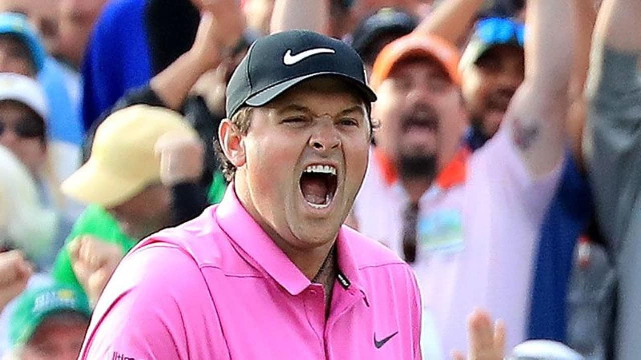 Patrick Reed feiert beim US Masters 2018 seinen ersten Majortitel auf dem 18. Grün. (Foto: Getty)