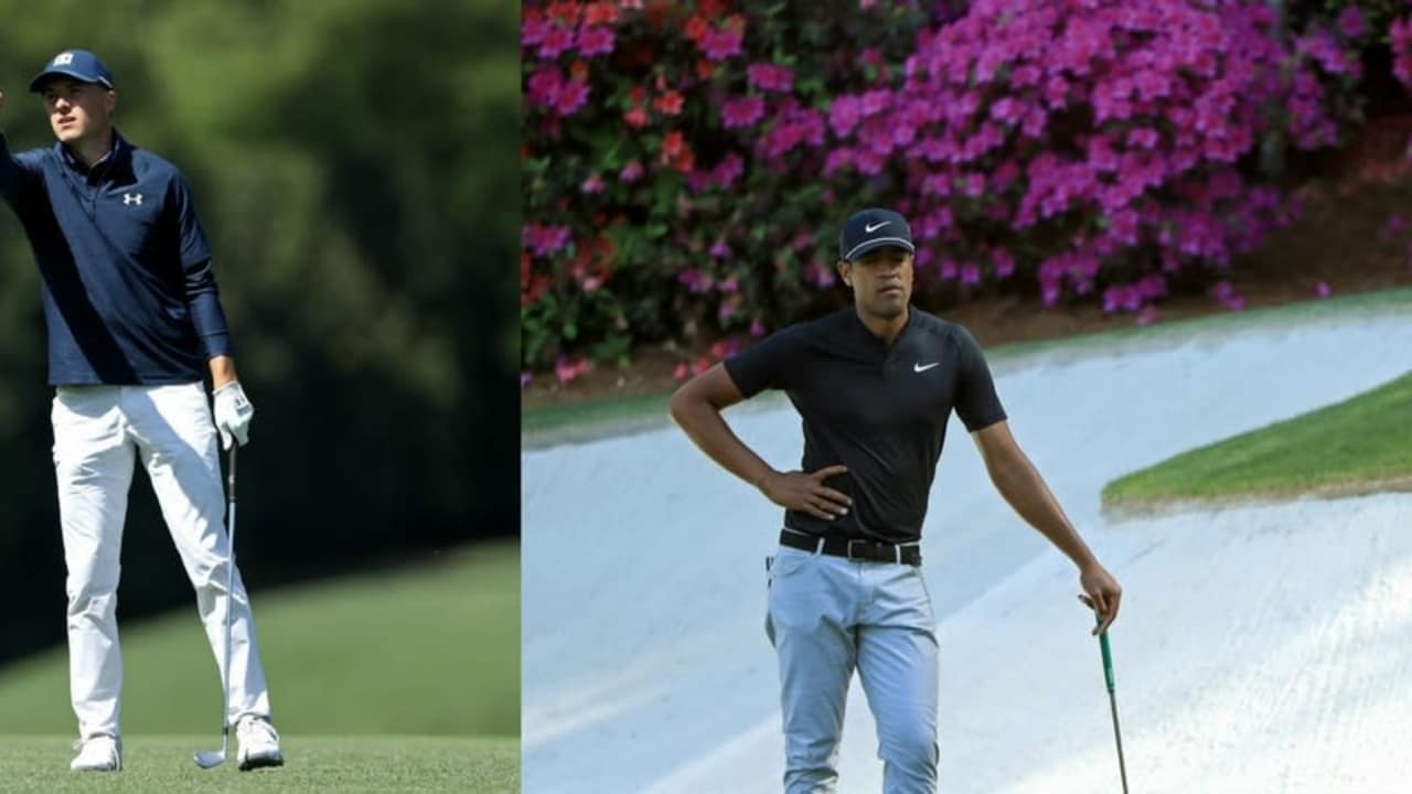 Jordan Spieth (l) zeigte am ersten Tag des US Masters 2018 seine Klasse und auch Tony Finau präsentierte sich stark. (Foto Getty)
