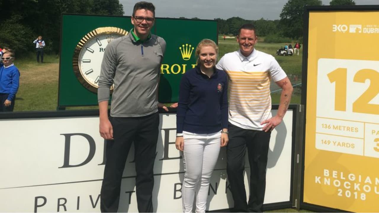 Diese drei Golf Post Community Mitglieder haben es beim Belgian Knockout mit den Profis aufgenommen. (Foto: Golf Post)