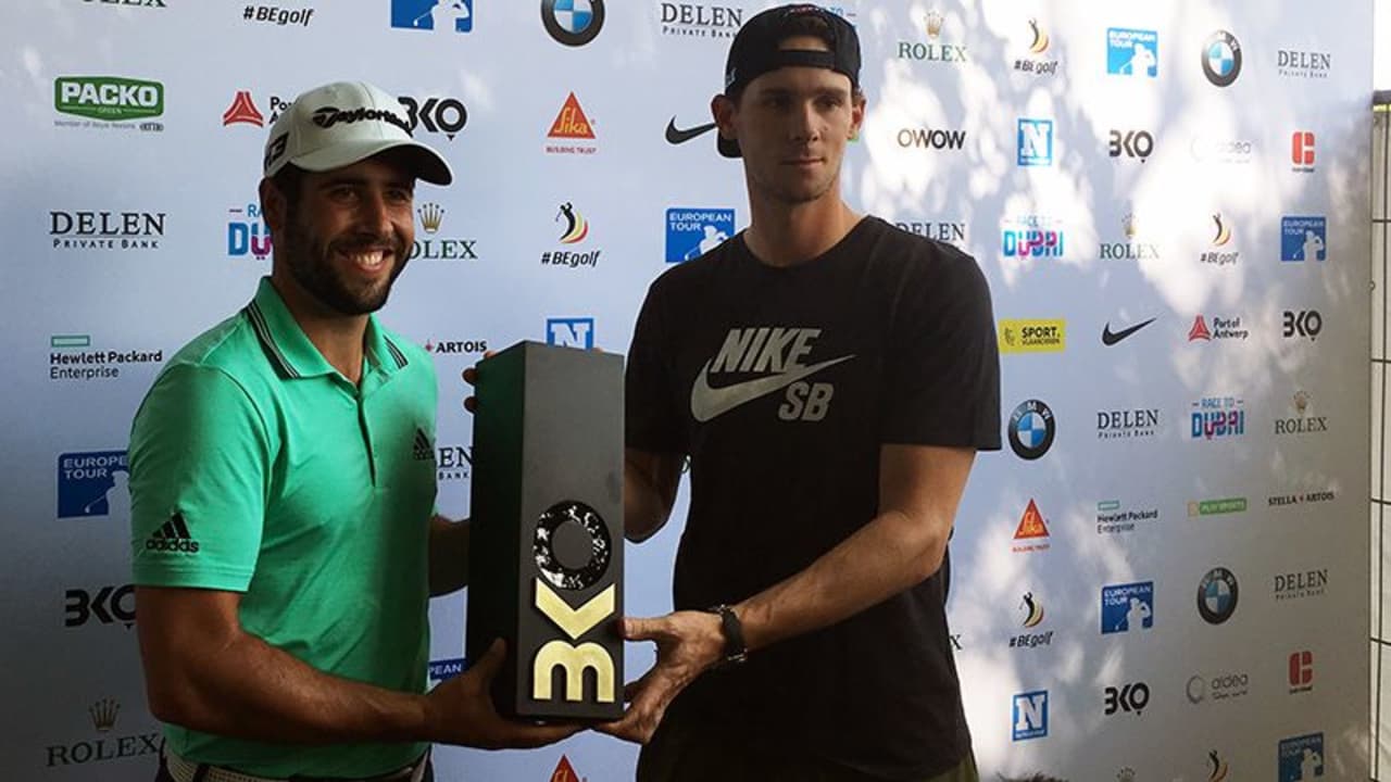 Adrian Otaegui sichert sich den Sieg auf der European Tour bei der ersten Auflage des Belgian Knockout. (Foto: Golf Post)
