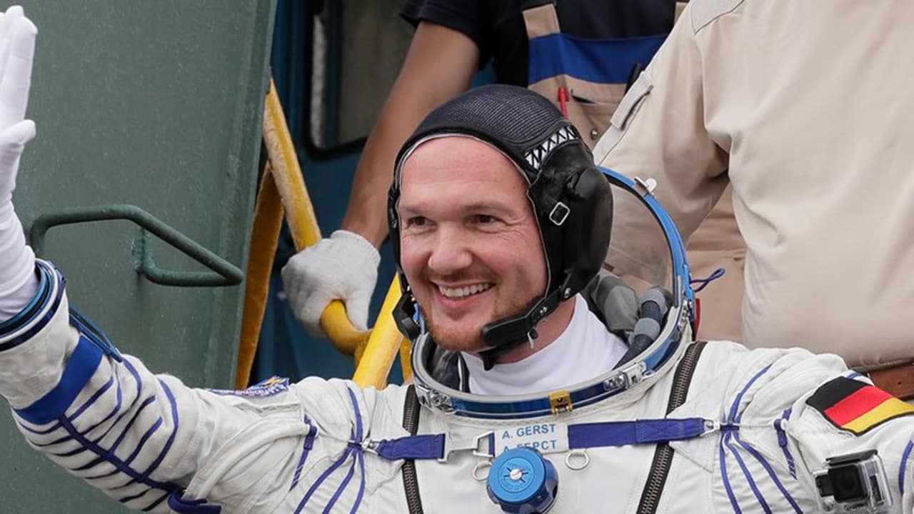 Alexander Gerst auf dem Weg zu seiner zweiten Weltraummission. (Foto: Getty)