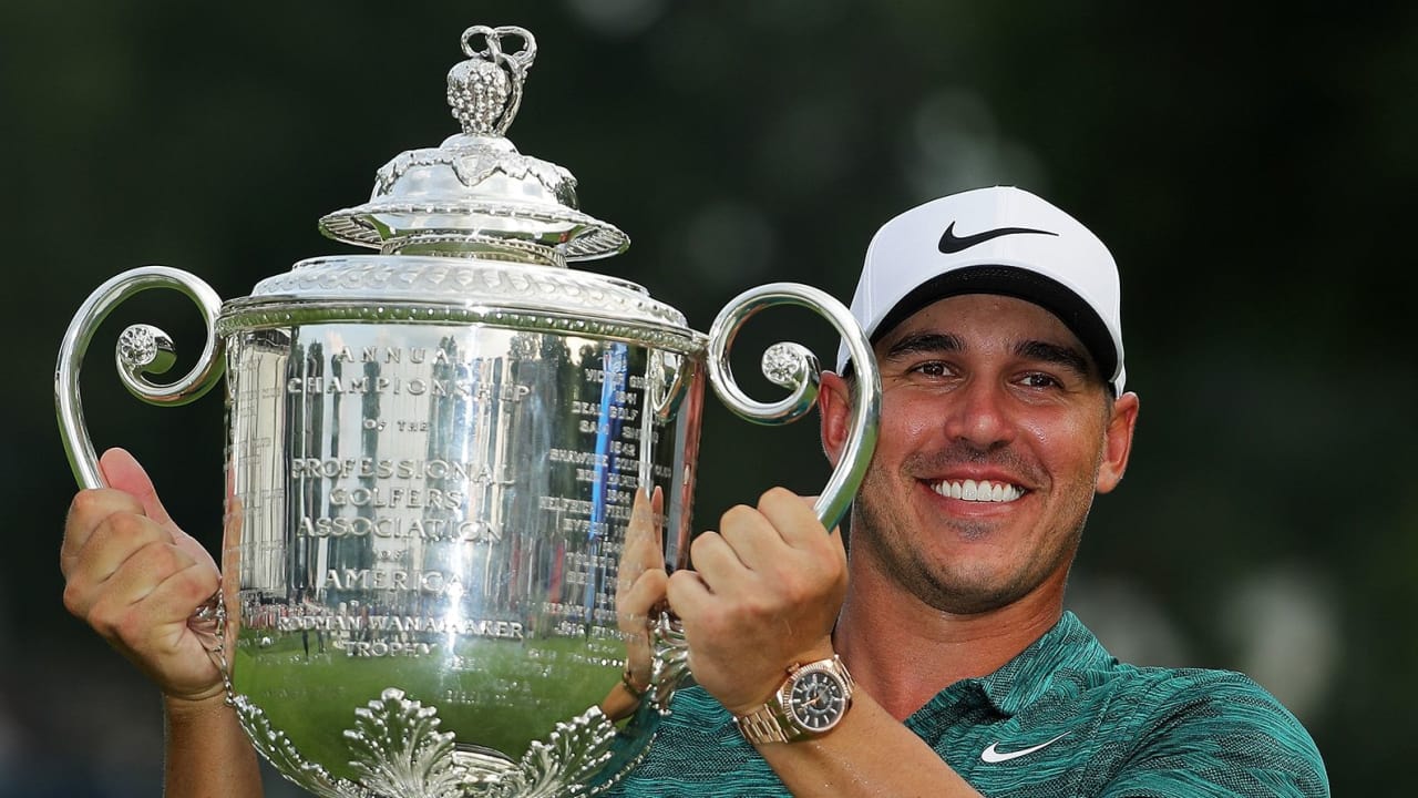 PGA Championship 2018 Ergebnisse Tag 4 Finale Sieger Brooks Koepka Wanamaker Trophy