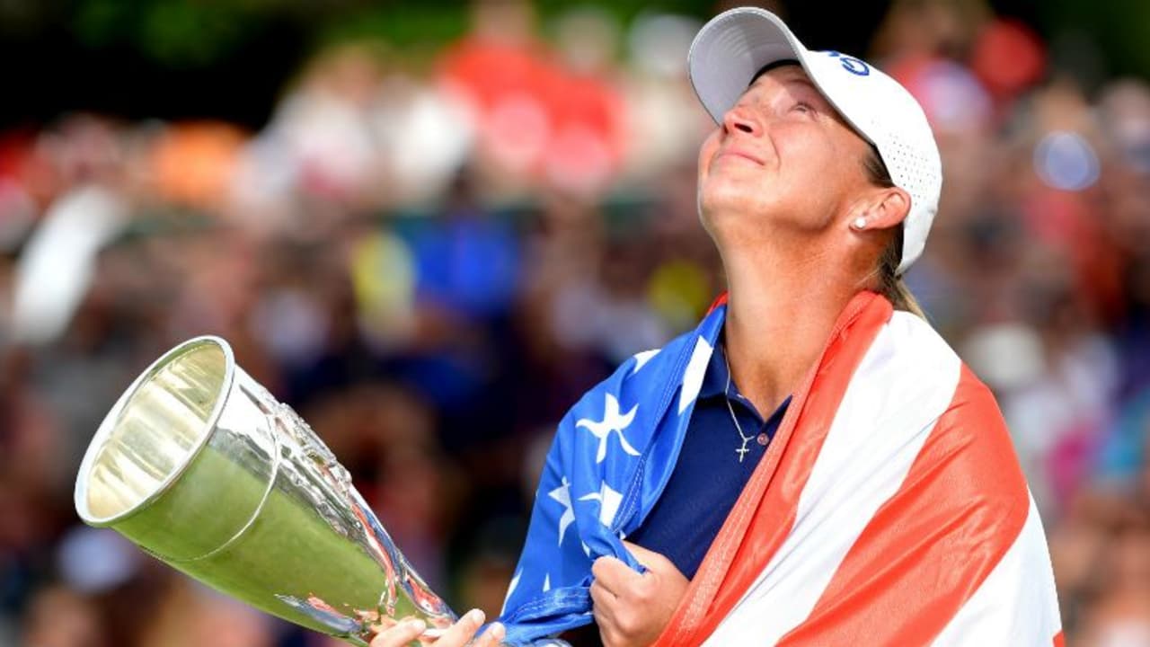 Angela Stanford zittert sich zum Sieg bei der Evian Championship. (Foto: Getty)