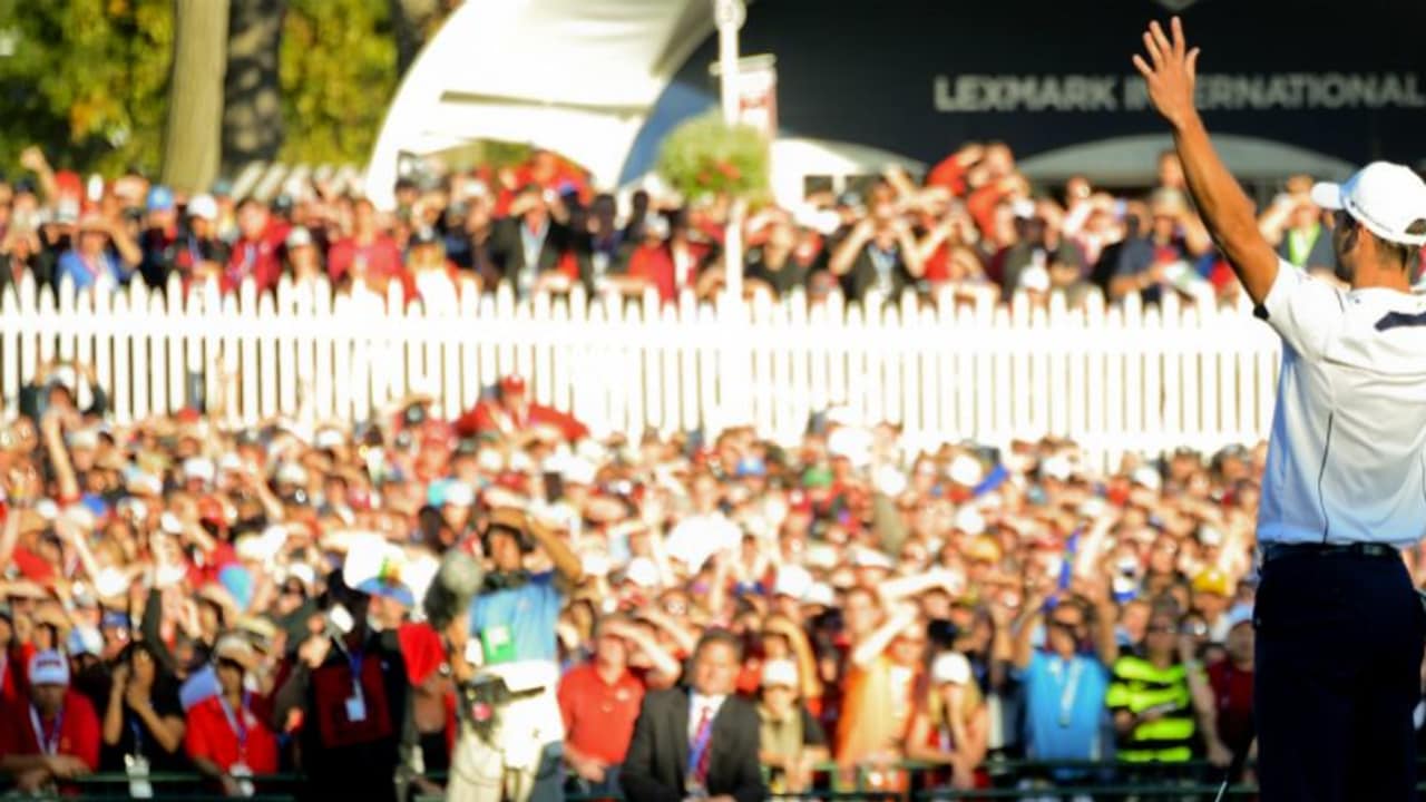 Martin Kaymer feiert den Siegputt beim Ryder Cup 2012. (Foto: Getty)